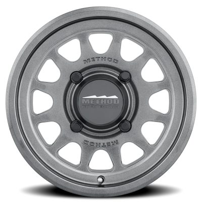 Aluminum Wheels 14x7 MR414 Bead Grip UTV Bolt Pattern 4 On 156 Offset 38 Lip Size 0.79 Graphite GY Method