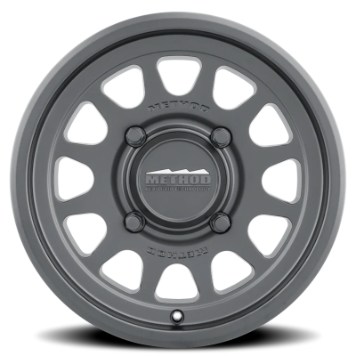 Aluminum Wheels 14x7 MR414 Bead Grip UTV Bolt Pattern 4 On 156 Offset 38 Lip Size 0.79 Matte Black MB Method