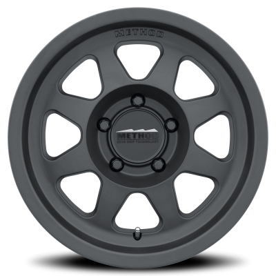 Aluminum Wheels 17x7.5 Bead Grip MR701 Bolt Pattern 5 On 114.3 Offset 30 Lip Size 0.98 Matte Black MB Method