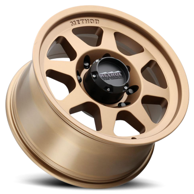 Aluminum Wheels 18x9 HD Bead Grip MR701 Bolt Pattern 8 On 165.1 Offset 18 Lip Size 1.81 Method Bronze BRZ Method