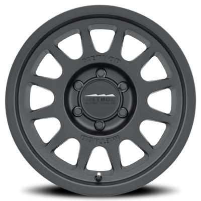 Aluminum Wheels 16x6.5 Bead Grip MR703 Bolt Pattern 6 On 180 Offset 90 Lip Size 0 Matte Black MB Method