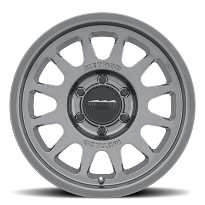 Aluminum Wheels 16x6.5 Bead Grip MR703 Bolt Pattern 6 On 180 Offset 90 Lip Size 0 Gloss Titanium SL Method