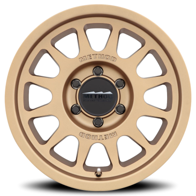 Aluminum Wheels 16x8 Bead Grip MR703 Bolt Pattern 6 On 139.7 Offset 0 Lip Size 1.22 Method Bronze BRZ Method