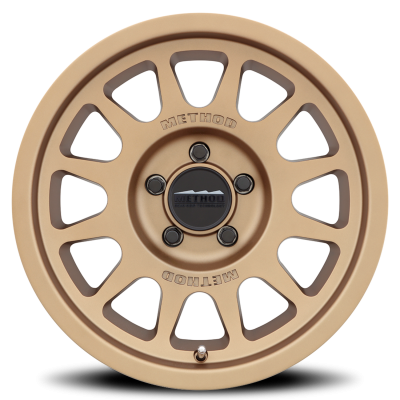 Aluminum Wheels 17x7.5 Bead Grip MR703 Bolt Pattern 5 On 130 Offset 50 Lip Size 0.87 Method Bronze BRZ Method