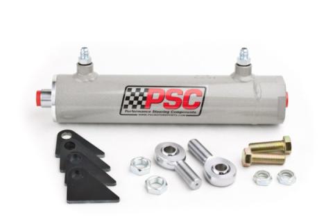 Single Ended Steering Cylinder Kit for Full Hydraulic Steering Systems, 2.5 Inch X 8.0 Inch X 1.125 Inch Rod PSC Performance Steering Components