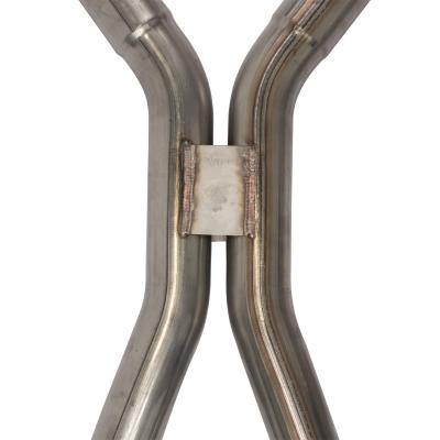 1966-71 Ford Fairlane 2.5 Inch H-Pipe Crossmember Back Rear Exit Exhaust Violator Mufflers Pypes Performance Exhaust