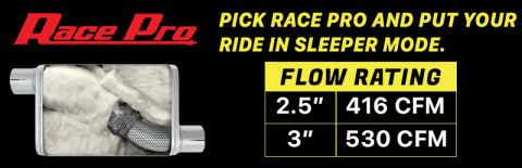 Crossmember Back w/X-Pipe Exhaust System 65-70 Mustang Split Rear Dual Exit 2.5 in Intermediate And Tail Pipe Race Pro Mufflers/Hardware Incl Tip Not Incl Pypes Exhaust