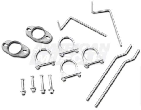 1979-2004 Mustang Black Pype Bomb Cat Back Exhaust System M80 Mufflers 409 Stainless Steel Pypes Performance Exhaust