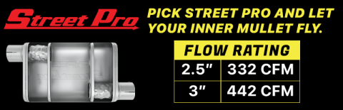 Crossmember Back w/H-Pipe Exhaust System 71-73 Mustang Split Rear Dual Exit 2.5 in Intermediate And Tail Pipe Street Pro Muffler/Hardware Incl Tip Not Incl Pypes Exhaust