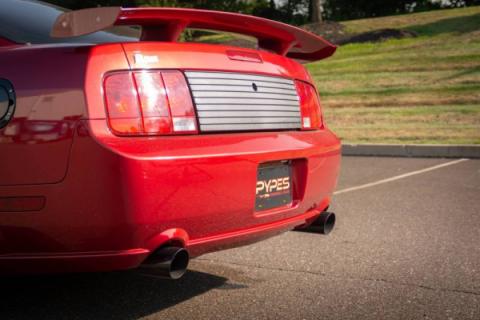 Cat Back Exhaust System 05-10 Mustang GT Split Rear Dual Exit 2.5 in Intermediate And Tail Pipe M80 Muffler/Hardware/4 in Polished Tips Incl Natural Finish 409 Stainless Steel Pypes Exhaust