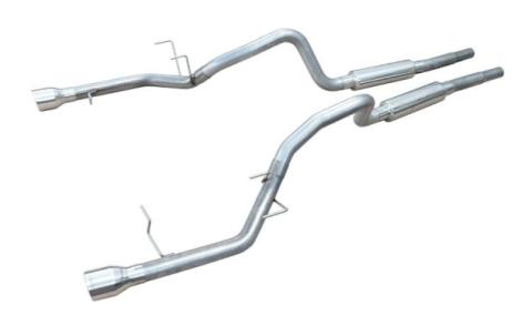 2011-2014 Mustang V6 Mid Muffler Cat Back Exhaust System M-80 Mufflers 409 Stainless Pypes Performance Exhaust