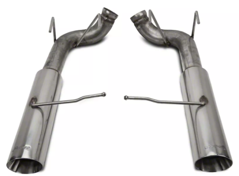 Pype Bomb Series Axle Back Exhaust System 11-14 Mustang V6 Split Rear Dual Exit 4 in Polished Tips Hardware Not Incl Polished 304 Stainless Steel Pypes Exhaust