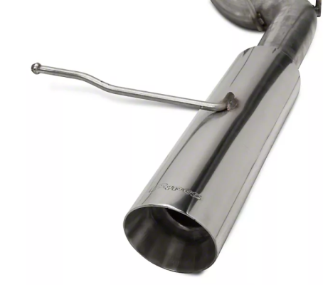 Pype Bomb Series Axle Back Exhaust System 11-14 Mustang V6 Split Rear Dual Exit 4 in Polished Tips Hardware Not Incl Polished 304 Stainless Steel Pypes Exhaust