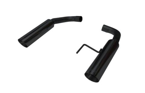 2024 Mustang GT w/o Active Exhaust S650 Platform Pype Bomb Axle Back Exhaust 304 Stainless Black Powder Coated Pypes Performance Exhaust