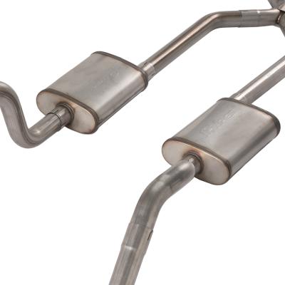 1965-70 Chevy Impala  X-Pipe Crossmember Back Exhaust 409 SS Rear Exit Street Pro Mufflers Pypes Performance Exhaust
