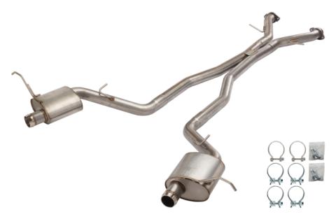2012-21 SRT Cherokee Super System Cat-Back Exhaust 409 Stainless Steel Race Pro Mufflers SJJ05M