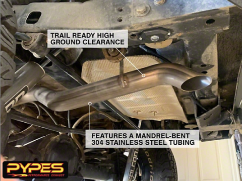 2007-2018 Jeep Wrangler JK 2/4 Door High Ground Clearance Cat Back Exhaust System M-80 Race Pro Muffler 409 Stainless Pypes Performance Exhaust