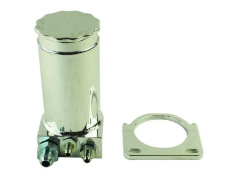 Pro Touring Polished Hydroboost Remote Reservoir Kit, 2X #6AN Return #10AN Feed PSC Performance Steering Components
