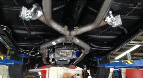 Xchange X-Pipe Crossover Kit Intermediate Pipe 3 in Hardware Incl Natural 409 Stainless Steel Pypes Exhaust