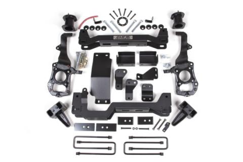 21-23 Ford F-150 Tremor 4WD 5 Inch Lift Kit 3 Inch Rear Block Spacer Front Fox 2.0 Adv Series Rear Zone Offroad