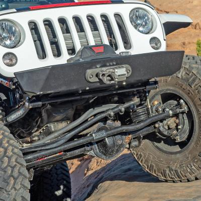 Currectlync Wrangler JK High Steer Kit For Stab. Shock And Jeep JL/JT Trac Bar Incl. Knuckles Drag Link Tie Rod Trac Bar Tb Reloc/Shock Mount Tr Clamp RockJock 4x4