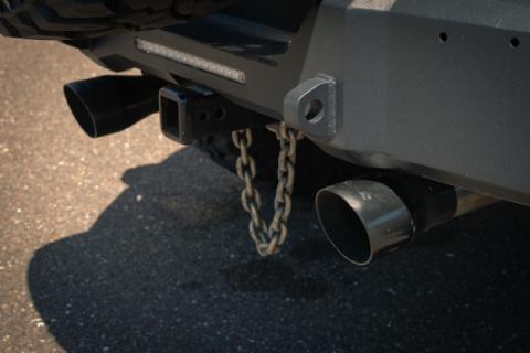 Axle-Back Exhaust System 18-22 Jeep Jl Dual Exit 2.5 Inch Intermediate And Tailpipe Street Pro Muffler Hardware Incl Black 4 Inch Dual Tips Included Stainless Steel Pypes Exhaust