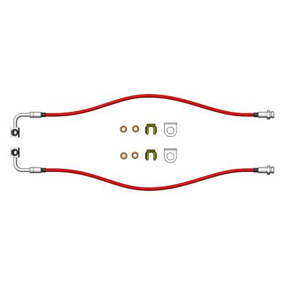 Jeep Wrangler Front & Rear Brake Lines 2007-2018 JK & Jeep Grand Cherokee Front 1999-2004 WJ Clayton Off Road