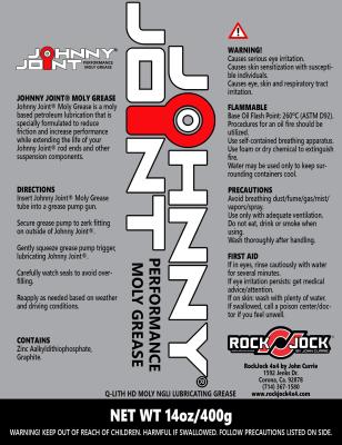 Johnny Joint Grease 14oz. Tube RockJock 4X4