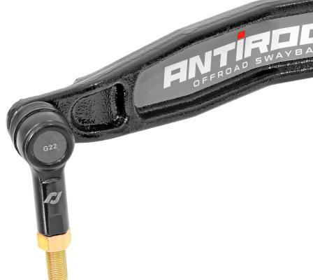 Antirock Sway Bar Kit 18-Up Wrangler JL 20-Up Gladiator Front Bolt-On Aluminum Arms RockJock 4x4