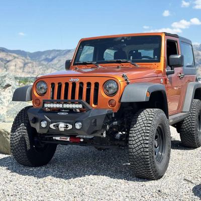 Appalachian Steel Mid Front Bumper With Winch Plate Wragnler JK Rock Slide Engineering