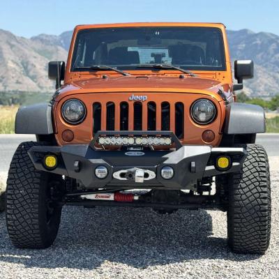 Appalachian Steel Mid Front Bumper With Winch Plate Wragnler JK Rock Slide Engineering