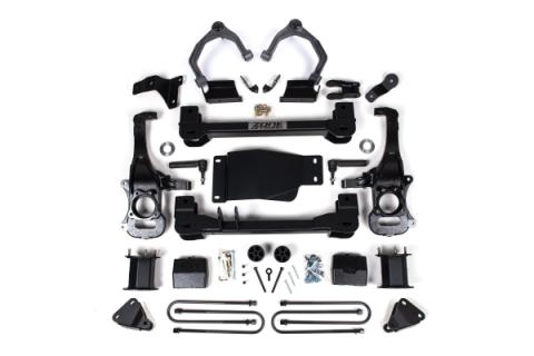 6 Inch Lift Kit For 2025 Silverado/Sierra 1500 4WD W/ARC 5 Inch Rear, Block Spacer Front, Rear Shock Spacer Zone Offroad