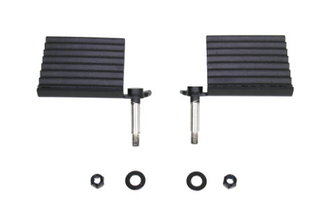 Jeep Foot Peg Set 76-06 CJ YJ TJ Wrangler Gloss Black Fishbone Offroad