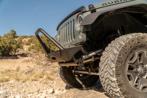Jeep JL,JT,JK Sentinel Front Bumper with Hoop - Black Powder Coat Artec Industries