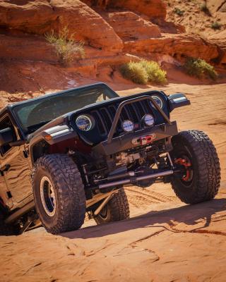 Jeep JL,JT,JK Sentinel Front Bumper with Hoop - Black Powder Coat Artec Industries