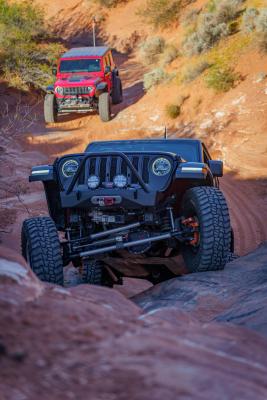 Jeep JL,JT,JK Sentinel Front Bumper with Hoop - Black Powder Coat Artec Industries