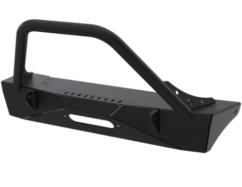 JL,JT,JK Sentinel Front Bumper No Winch Cover - Black Powder Coat Artec Industries