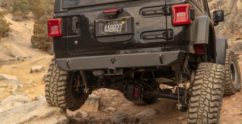 Jeep JL Sentinel Rear Bumper - Black Powder Coat Artec Industries