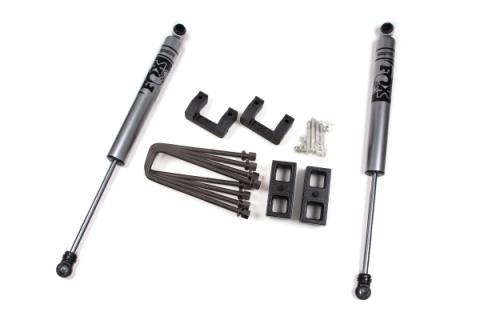07-18 Chevrolet Silverado 1500 - GMC Sierra 1500 4WD 2 Inch Suspension Lift Kit, 2 Inch Rear Lift, Block - Nitro Loaded Struts, Nitro Shocks Zone Offroad
