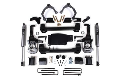 19-24 Silverado/Sierra 1500 4WD 6 Inch Lift Kit Fox Adventure Shocks Zone Offroad