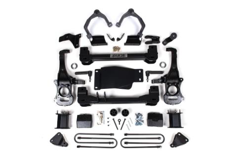 6 Inch Lift Kit For 2025 Silverado/Sierra 1500 4WD W/ARC 5 Inch Rear, Block Spacer Front, Rear Shock Spacer Zone Offroad