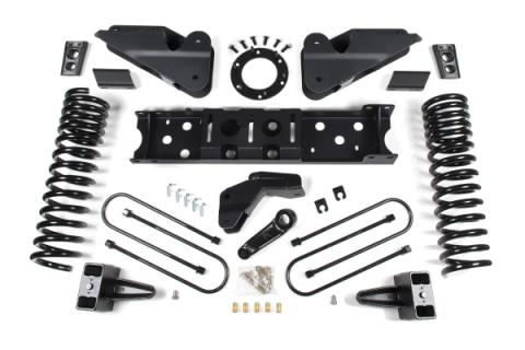 19-24 RAM 3500 4 Inch Radius Arm Bracket Gas 2 Inch Rear Block Without Overload Adventure Shocks Zone Offroad