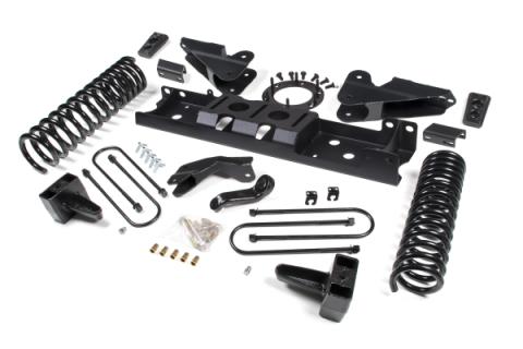 19-24 RAM 3500 6.5 Inch Radius Arm Bracket 5 Inch Rear Block Without Overload Diesel 8-Bolt T-Case Fox Adventure Shocks Zone Offroad