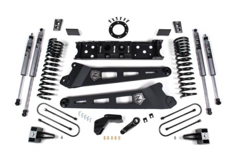 19-24 RAM 3500 6.5 Inch Radius Arm 5 Inch Rear Block Without Overload Diesel 8-Bolt T-Case Fox Adventure Shocks Zone Offroad