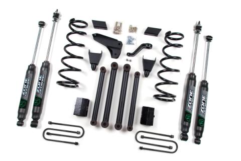10-13 RAM 2500 Powerwagon 4WD 5 Inch Coil Spring Lift Kit System With Nitro Shocks Zone Offroad
