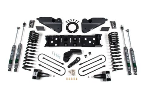 25-26 Ram 3500 (Gas) 4 Inch Radius Arm Drop Suspension Lift Kit, 2 Inch Rear Lift, Block W/O Overload - Nitro Shocks Zone Offroad