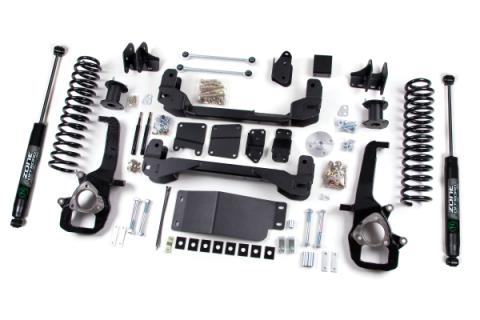 2012 Dodge 1500 6 Inch Front 3 Inch Rear Strut Spacer Lift Kit With Nitro Shocks Zone Offroad