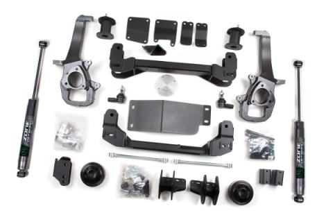 2012 Ram 1500 4WD 4 Inch Suspension Lift Kit, 3 Inch Rear Lift, Coil Spring - Nitro Loaded Struts, Nitro Shocks Zone Offroad