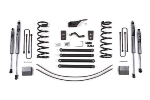 00-02 Dodge RAM 2500 5.0 Inch  Coil Spring Lift Kit Fox Adventure Shocks Zone Offroad