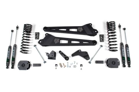 14-18 RAM 2500 4 Inch Replacement Radius Arm Lift Kit Gas With Nitro Shocks Zone Offroad
